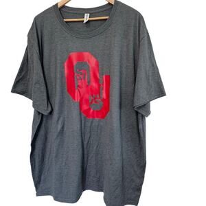 Oklahoma University OU T-Shirt Men 3X Dark Grey Red Only One Horns Down Sooners